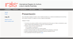 Desktop Screenshot of iralis.org